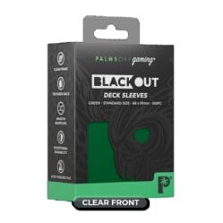Palms Off Gaming - BLACKout Deck Sleeves - Standard - 100pc - GREEN