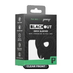 Palms Off Gaming - BLACKout Deck Sleeves - Standard - 100pc - WHITE