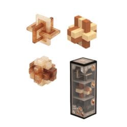 Think IQ - 3 in 1 Puzzle Set - Brown