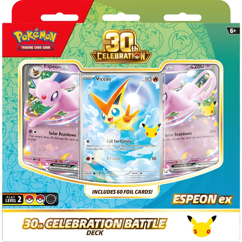 Pokemon - 30th Celebration - Espeon ex OR Umbreon ex - Battle Deck - Image 3