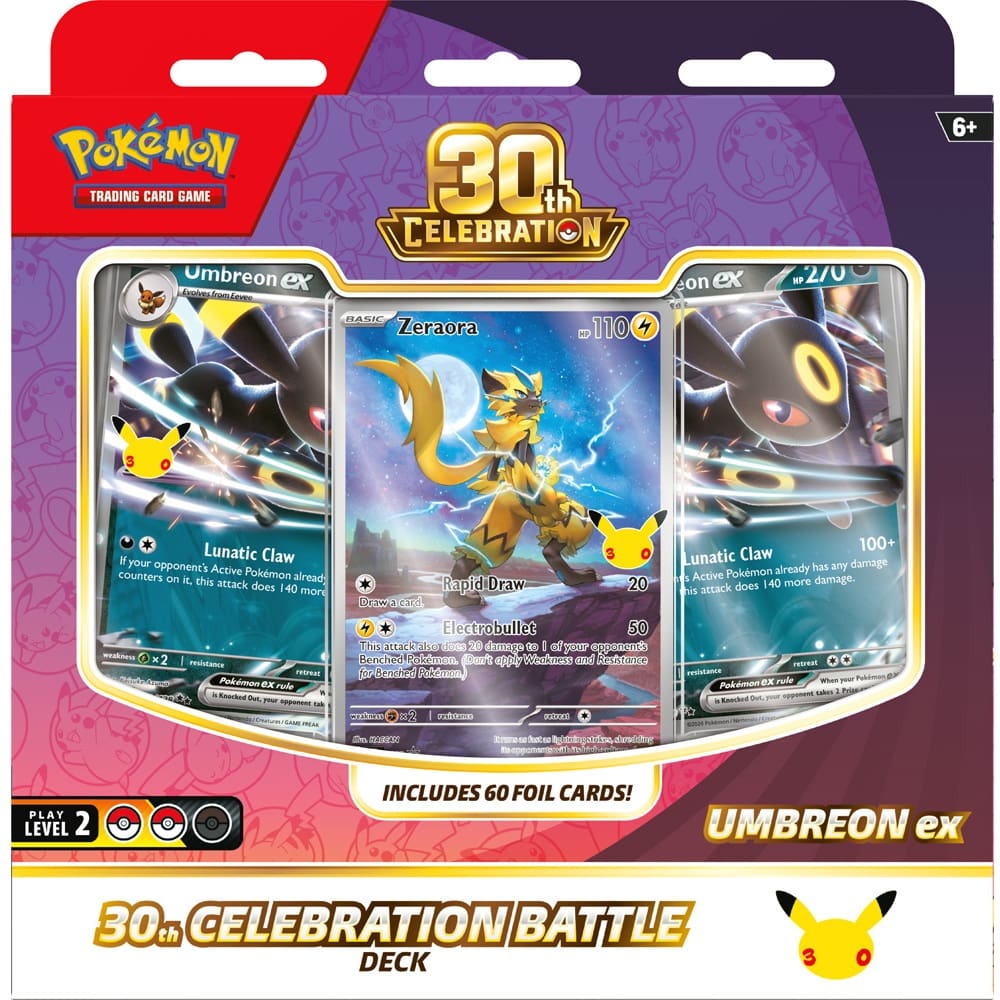 Pokemon - 30th Celebration - Espeon ex OR Umbreon ex - Battle Deck - Image 4