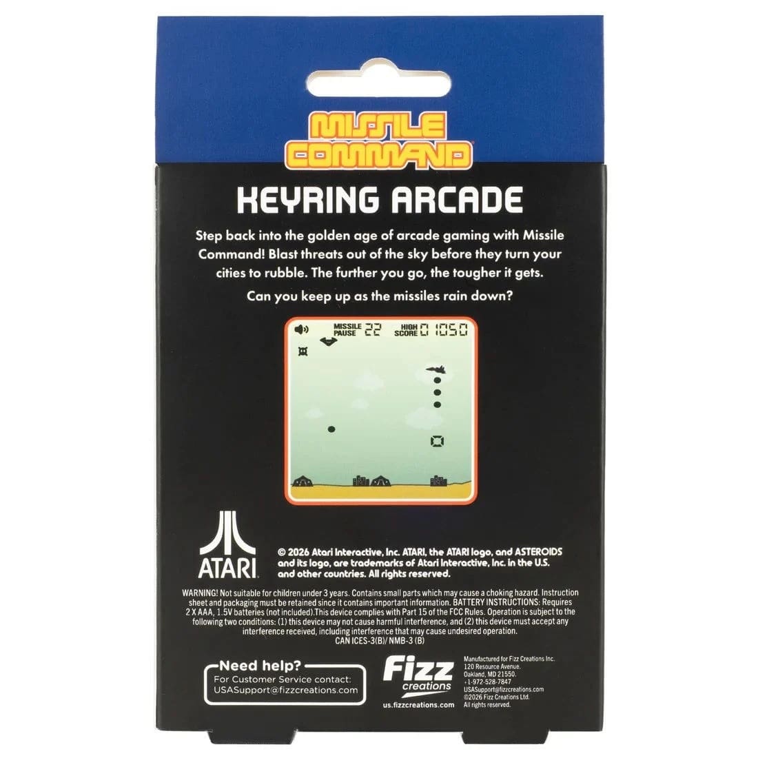 Missile Command Keyring Game - Image 4