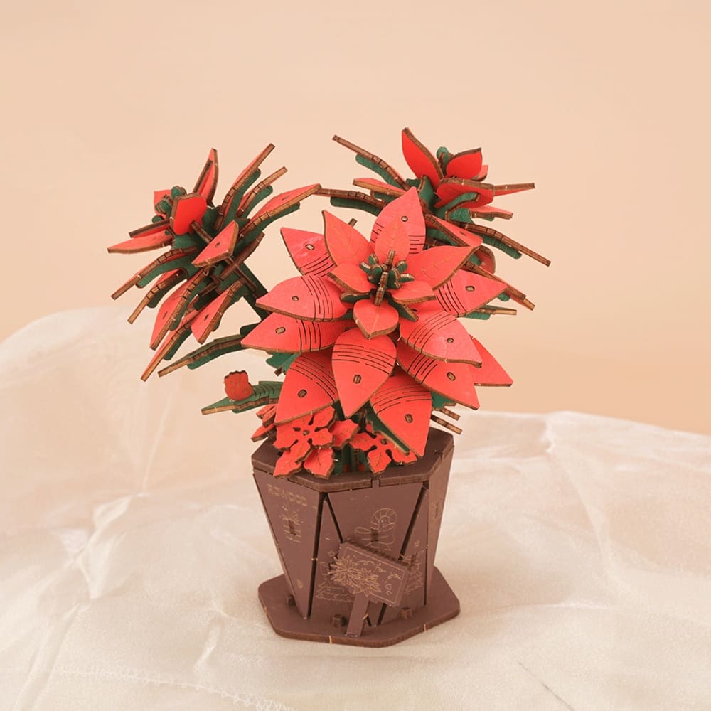 Wood Bloom - Poinsettia - Image 3
