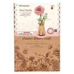 Wood Bloom - Pink Dahlia