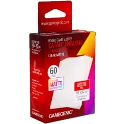Gamegenic Board Game Card Sleeves - CATAN English clear matte (56mm x 82mm)