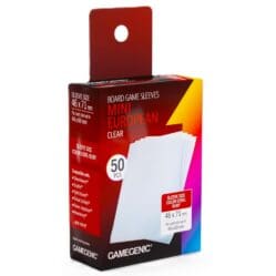 Gamegenic Board Game Card Sleeves - Mini European Clear (46mm x 71mm) (50 Sleeves Per Pack)