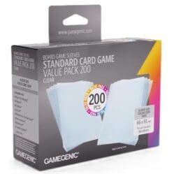 Gamegenic Prime Sleeves - Standard Card Game-Size Value Pack 200 (66mm x 91mm)