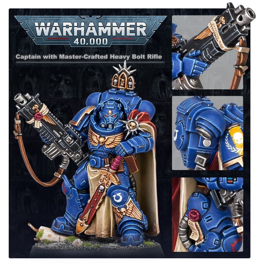 48-70 Space Marines: Captain in Gravis Armour